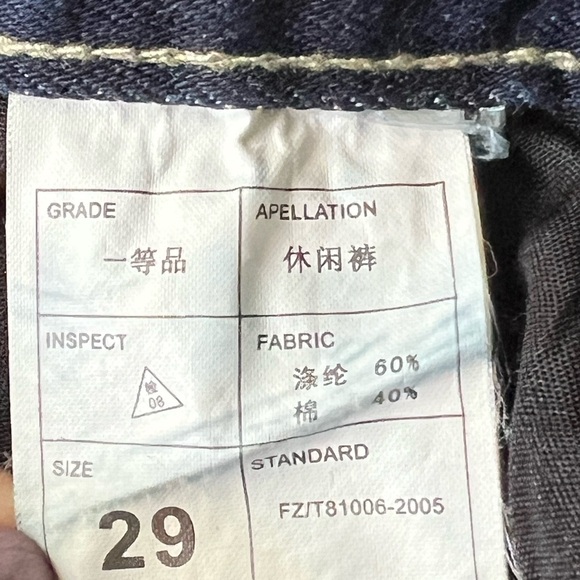 RARE Bikkembergs Slim Fit Jeans Dark Blue Size 29 - Picture 10 of 14